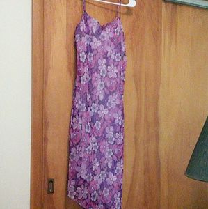 Purple spaghetti strap